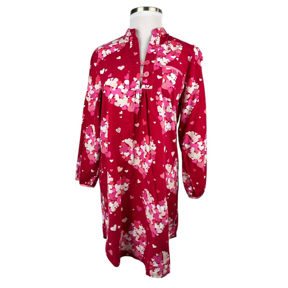 Nick & Nora Hearts Flannel Cotton Nightgown Love Valentine Red Pink XXL *Flawed - Picture 15 of 16